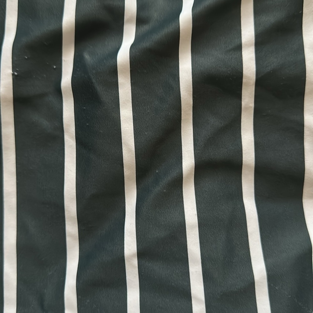 Albion THE MEGAN ONE-PIECE SWIMSUIT Green and White Stripe Medium - Picture 8 of 11
